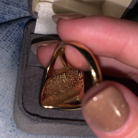 Inlaid Real Turquoise Ring - Picture 2 of 3